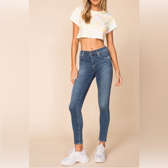 AGOLDE Sophie Crop High Rise Skinny Jeans 30” Size 26 - Picture 1 of 11